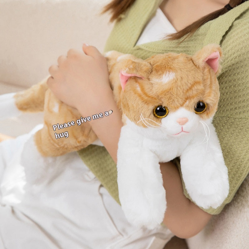 Simulation Cat Kitty Doll Pet Cat Toy Cat Petting Doll Alien Cat Plush Toy